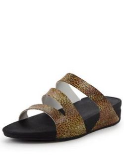 Fitflop Superjelly Twist Leopard Multi Strap Sandal